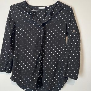 Polka dot blouse